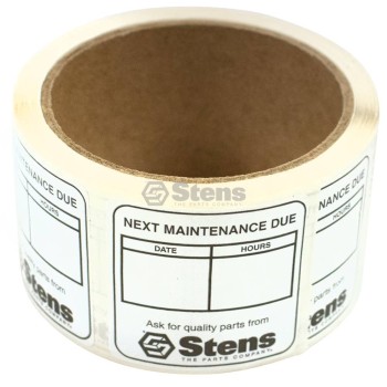Stens Maintenance Reminder Labels / 2" W x 2" L, 
