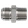 Atlantic Quality Parts Hydraulic Adapter / Male JIC 37° to Male NPT Solid Adapter
